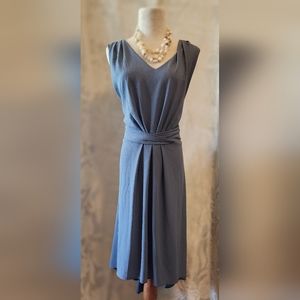 Neiman Marcus Slate Blue Dress